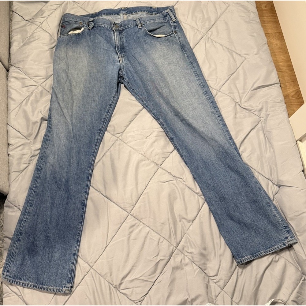 Vintage Y2K Polo Ralph Lauren Jeans Mens 38x32 Blue Straight Leg